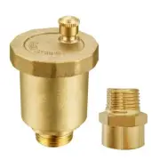 Brass 1/2" NPT Male Air Vent Valve Automatic Float Valve Air Release Air Blee...