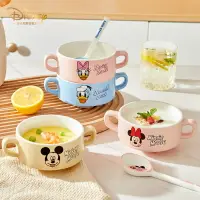 在飛比找樂天市場購物網優惠-⭐ 迪士尼 DISNEY 陶瓷 湯碗 雙耳碗 餐具 米奇 米