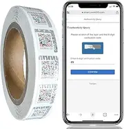 [SWMTJTECH] 1000pcs 3D QR Code Anti-counterfeiting Stickers for Brand and Products Protection, High Security Anti-Fake Labels with Scratch Off Layer, Free Backend System, 19 * 21mm