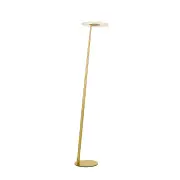 Faro Modern Standing Floor Lamp Light Foot Switch Metal Acrylic Antique Gold