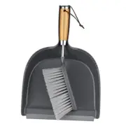Dustpan and Brush Set with Stainless Steel Handle, Hand Mini Broom and