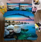Deep Silent Sea 3D Printing Duvet Quilt Doona Covers Pillow Case Bedding Sets