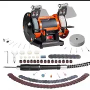 Jewelry Polishing Tool,Bench Grinder,Polishing&Grinding Machine with Accessories
