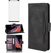 Compatible with Samsung Galaxy Note 9 Wallet and Tempered Glass Screen Protector