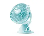 Clip Fan Usb Desktop Office Fan Mini Dormitory Fan - Light Blue