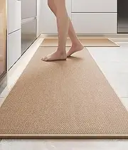 2 PCS Kitchen Mats for Floor，Kitchen Rugs and Mats, Contemporary Style, Anti-Skidding Rubber Grip, Easy to Clean, Absorbent Runner Rugs for Kitchen, Front of Sink, （120X45+70X44 CM）
