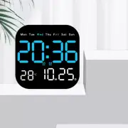 LED Large Digital Wall Clock Alarm Remote Control Temperature Date Week Display