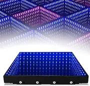50x50cm Led Dance Floor Tiles, 3D Color Changing Lights for Nightclub Party Wedding Stage Decoration, Mirror Disco Ball Effect, Cool RGB Mood Lighting for Ktv Events