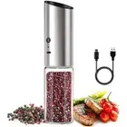 Electric Salt Pepper Grinder Stainless Steel Mini Mill Grinder Kitchen