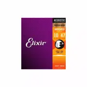 ELIXIR 16152 Phosphor Bronze Nanoweb 010/047 - String Set for 12-Saiter
