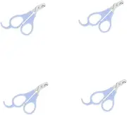 FRCOLOR 4pcs Tiny Medication Scissors Portable Cutter for Tablets Capsules Quick Precise Easy to Use for Travel