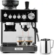 [Breville] Barista Sense Espresso Machine, Bean to Cup Coffee Maker with Integrated Coffee Grinder and Milk Frother, TempSense Steam Wand, 15 Bar Italian Pump, Black, VCF187