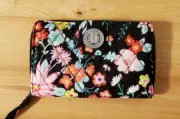 Vera Bradley Tangerine Twist RFID Turnlock Wallet--pretty!