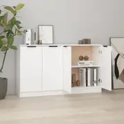 Sideboards 2 pcs White 60x30x70 cm Engineered Wood