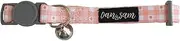 Dan & Sam Daisy Picnic Cat Collar - Adjustable, Comfortable & Durable Design with Daisy Pattern, Breakaway Safety Buckle, Bell Included, Ideal for Cats & Kittens, Premium Quality Pet Accessory