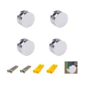 4Pcs Mirror Glass Clips Aluminum Glass Shelf Clamp Mirror Mounting Clips Mini...