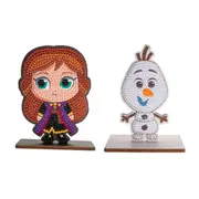2pc Craft Buddy Buddies Anna and Olaf Kids DIY Craft Kit Combo Set 6y+