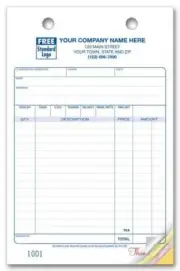 1000 Multi-Purpose 2 Part Register Forms, Large Format Nebs/Deluxe No.610