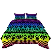 Colorful Aztec Coverlet