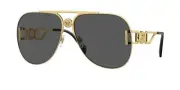 NEW Versace 2255 Sunglasses 100287 Gold 100% AUTHENTIC