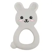 Jellystone Designs Jellies Bunny Baby Teether Grey