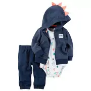 New Carter's Monster Cardigan, Bodysuit & Jogger Pants Set 3 6 12
