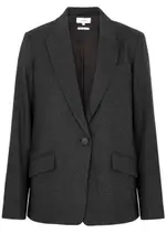Vince Woven Blazer - Charcoal - 6 (UK10 / S) 6 (UK10 / S)