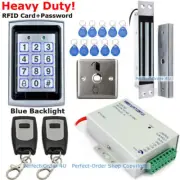 RFID Card +Password Door Access Control Kit+ 180KG Inset Magnetic Lock+ 2Remotes
