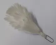 Plume Army Issue White Hackle For Balmoral Glengarry & Various Military Headwear
