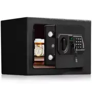 Small Electronic Safe Box - Hidden Key Lock, Wall Mountable NEW