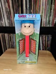 PEZ Giant PEZ Candy Roll Dispenser Peanuts Charlie Brown Musical 12" Brand New