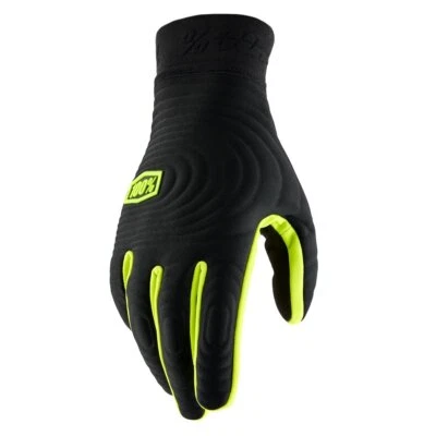 100 Percent - 100% Brisker Xtr Glv Blk/Flo Yel-2X (10030-00005)