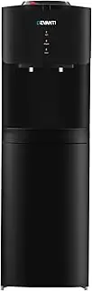 Devanti Water Dispenser Top Loading Cooler for Office Home Living Room Indoor, Mains Bottle Container Stand Cold Hot Tap Filter, Freestanding Black 2 Temperature Settings