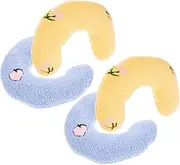 TOGEVAL U-Shape Cat Pillow Comfortable Neck Support Pillow for Cats Soft Washable 4 Pack