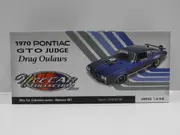 ACME 1:18 1970 Pontiac GTO Judge Drag Outlaws Nice Car Limited edition 240 made A1801215NC