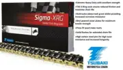 Tsubaki Sigma Gold X-Ring Chain 520x106 Links For Kawasaki 400 Ninja 18-20
