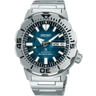 【SEIKO 精工】Prospex 愛海洋 企鵝遨遊 200米潛水機械錶 送行動電源(SRPH75K1/4R36-11C0G)