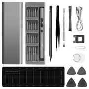 62-in-1 High-Speed Adjustable Electric Screwdriver with 48 Precision S2 Bits Lengthened Bits for Complex Tasks 330mAh Ba
