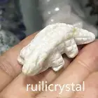 2 " Natural Quartz Hand Carved Lacoste skull Crystal Healing 1pc