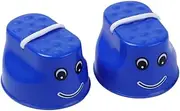 Plastic Walk Stilts Kids Jumping Balance Training Toy Potted Stilts 2PCS Blue Kids Jumping Stilts