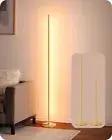 EDISHINE LED Corner Floor Lamp, Modern Slim Dimmable Light, Adjustable Height...