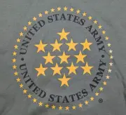 Gildan Men’s Sz Med Green Gold United States Army Hoodie With Front Pocket