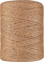 Jute Twine, 3280 Ft 2mm Natural Twine String, Thin Strong Jute Rope for DIY Arts Crafts, Gift Wrapping, Handmade Arts, Decoration, Home Decor,Twine