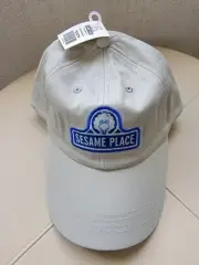 SESAME STREET Light Gray Beige Big Bird Logo Baseball Cap Size Youth NWT Hat