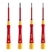 Wiha 4 Piece Precision Screwdriver Set Phillips Slotted VDE Insulated Electric