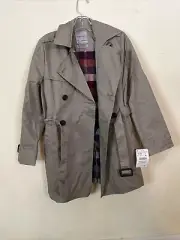 Zara boys tan trench coat jacket size 11-12