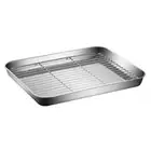 Toaster Oven Tray Draining Oil Rack Baking Rack Pan Baking Tray Grill Pan
