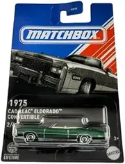 Matchbox 1975 Cadillac Eldorado Convertible, 1:64 Scale, Green, 2/6 Series