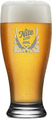 NIGHT SHIFT NITE LITE CRAFT LIGHT LAGER Beer Glass
