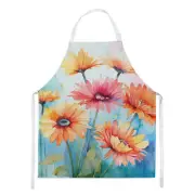 Gerbera Daisy Daisies in Watercolor Apron DAC1570APRON